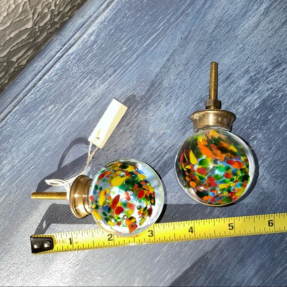 🎨1 Hand Blown Glass Drawer Pull/Knob🎨 - Picture 9 of 9